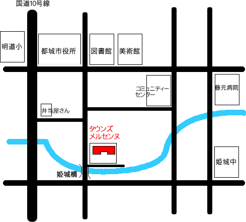 周辺地図【 タウンズ・メルセンヌ 】 周辺地図【 タウンズ・メルセンヌ 】
